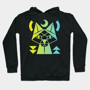 Geometric Cat Hoodie